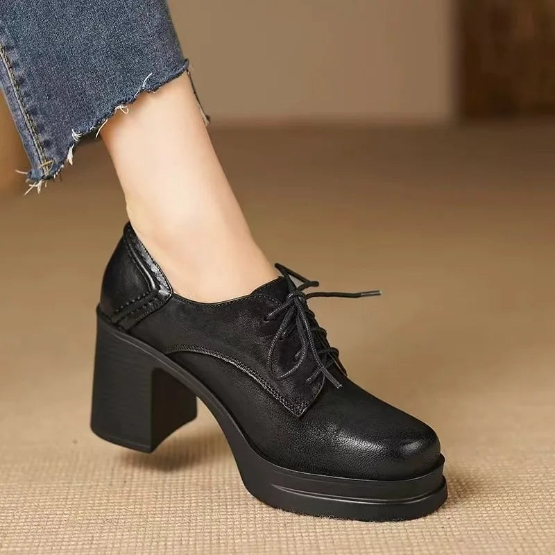 Evelyn™ | Vintage Block Heel Pumps