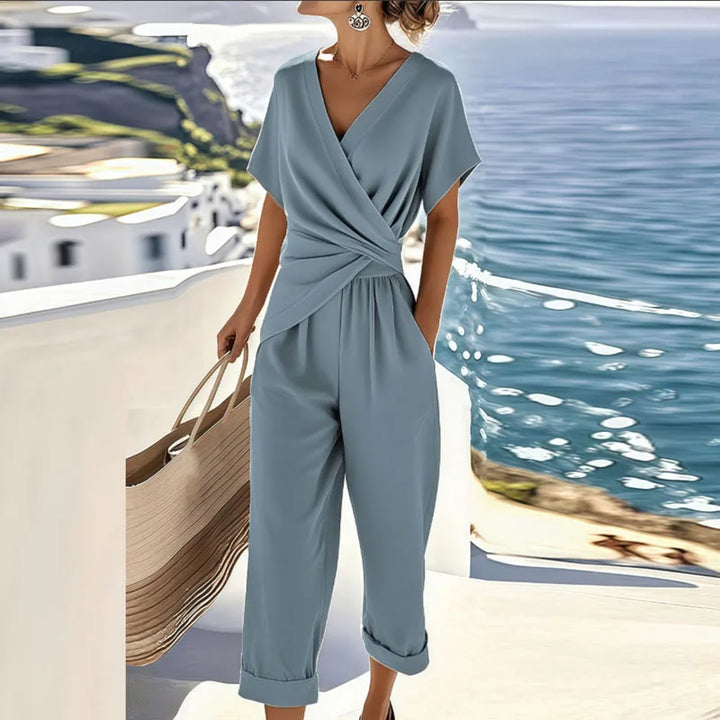 Diane™ | Elegant Wrap-Front Two-Piece Set