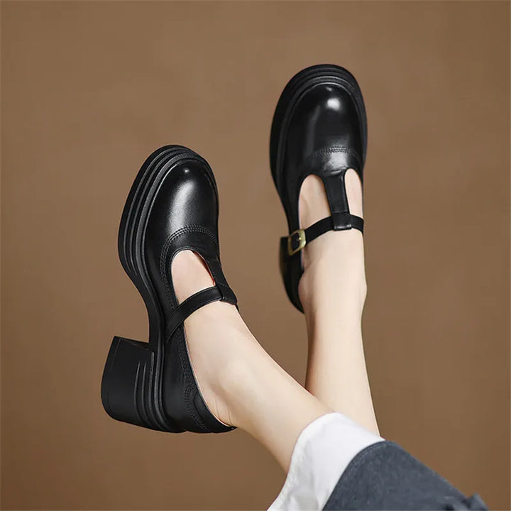 Brielle™ | Chunky Mary Jane Block Heel Pumps