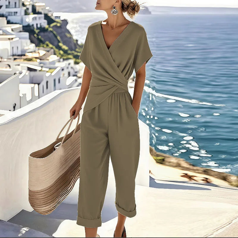 Diane™ | Elegant Wrap-Front Two-Piece Set