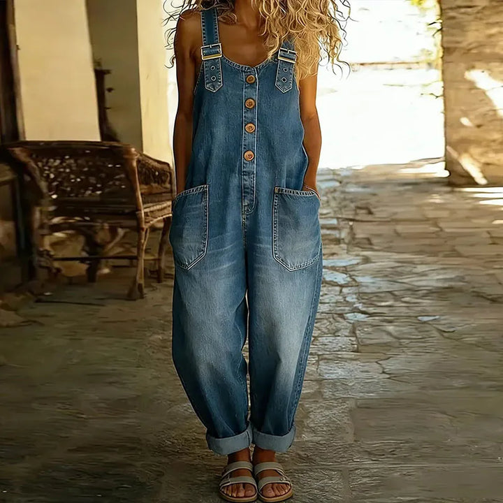 Carla™ | Vintage Soft-Look Overalls