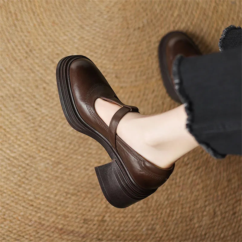 Brielle™ | Chunky Mary Jane Block Heel Pumps