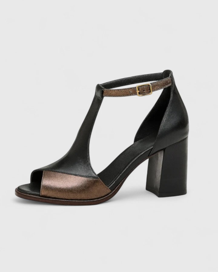 Eliana™ | Modern Cutout Block Heel Sandals