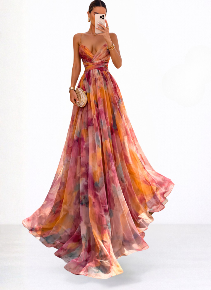 Brielle™ | Watercolor Maxi Dress