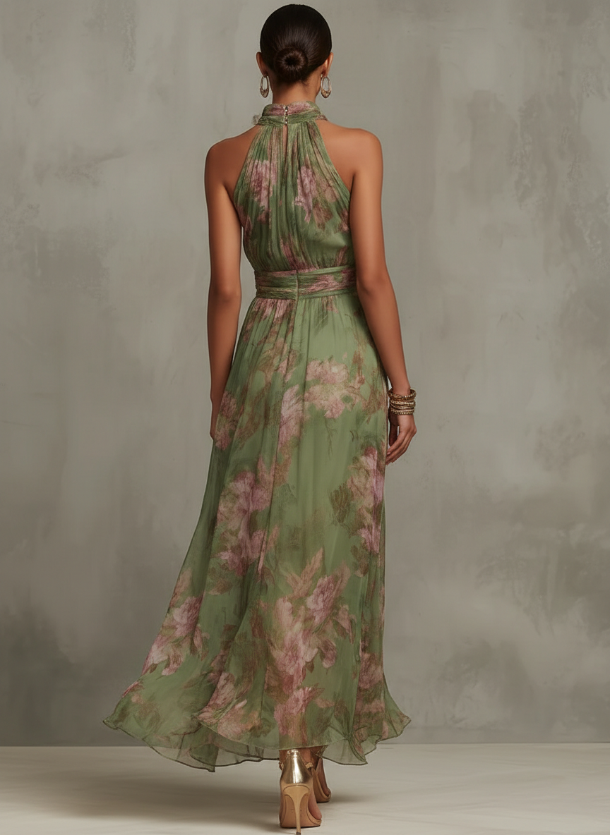 Vesper™ | Botanical Elegance Maxi Dress