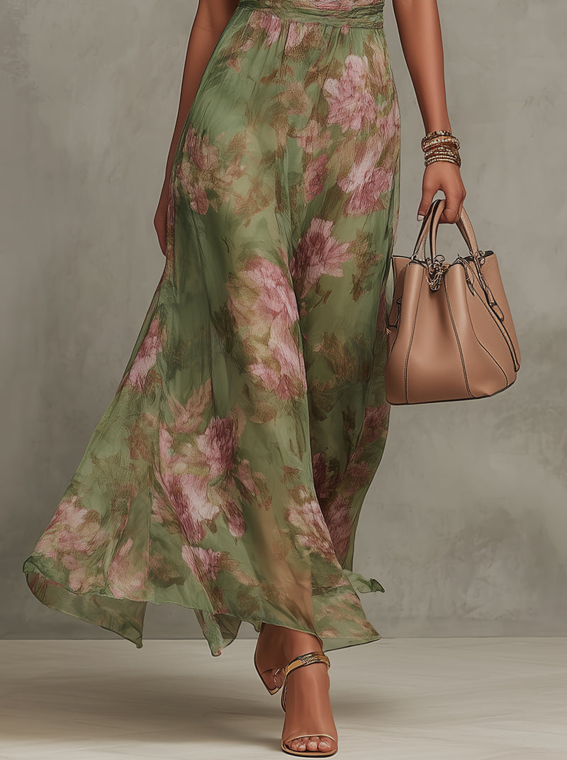 Vesper™ | Botanical Elegance Maxi Dress