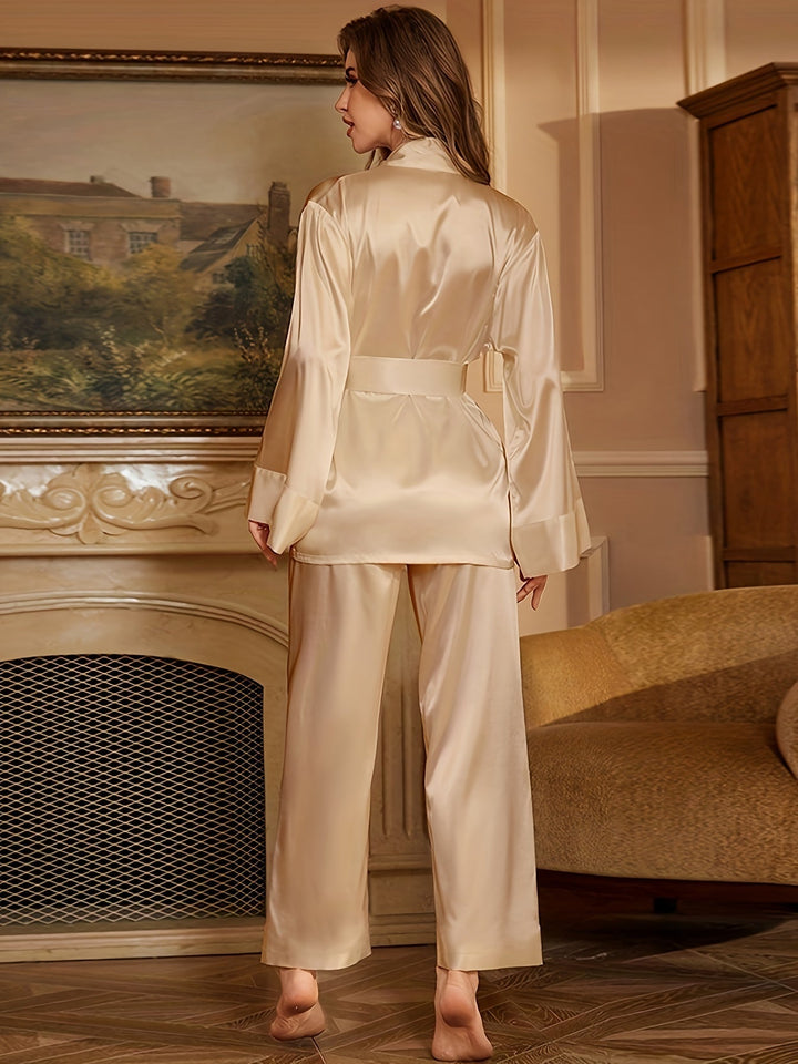 Genevieve™ | Elegant Robe & Pajama Set