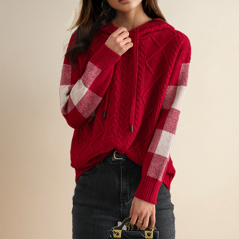 Scarlett™ | Jacquard Hooded Sweater