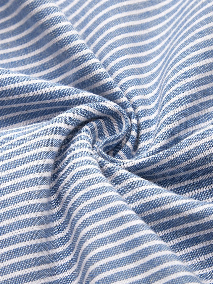 -Coralie™ | Crisp Striped Summer Maxi-