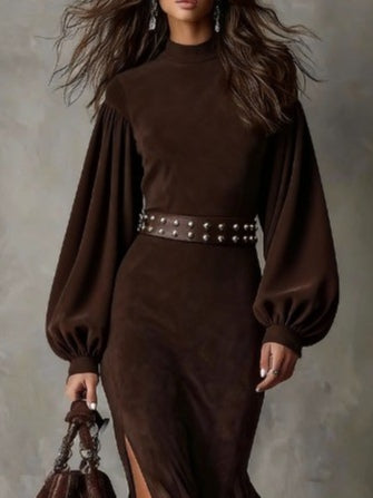 Eleanor™ | Vintage Lantern Sleeve Maxi Dress
