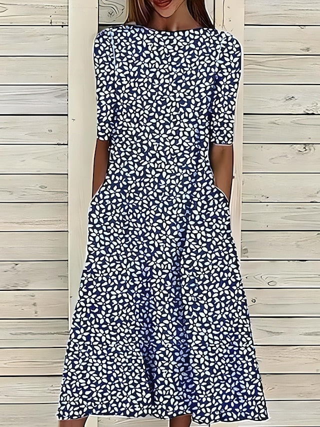 -Caitriona™ | Coastal Bloom Maxi Dress-